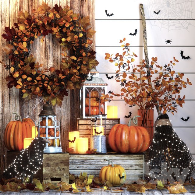 Halloween decor set