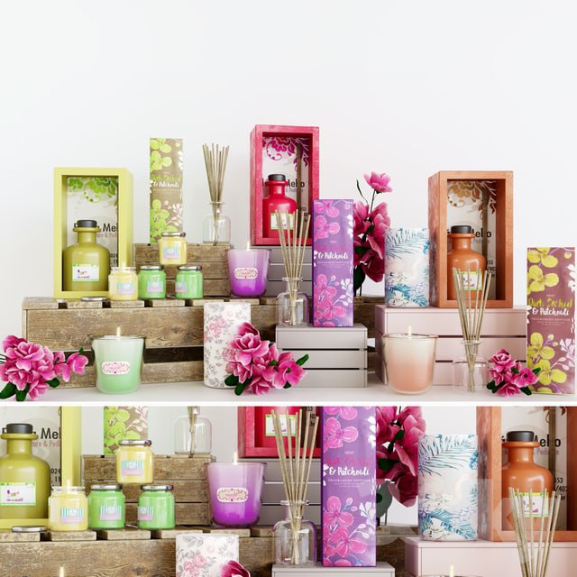 A set of fragrances for the apartment. Aroma stick