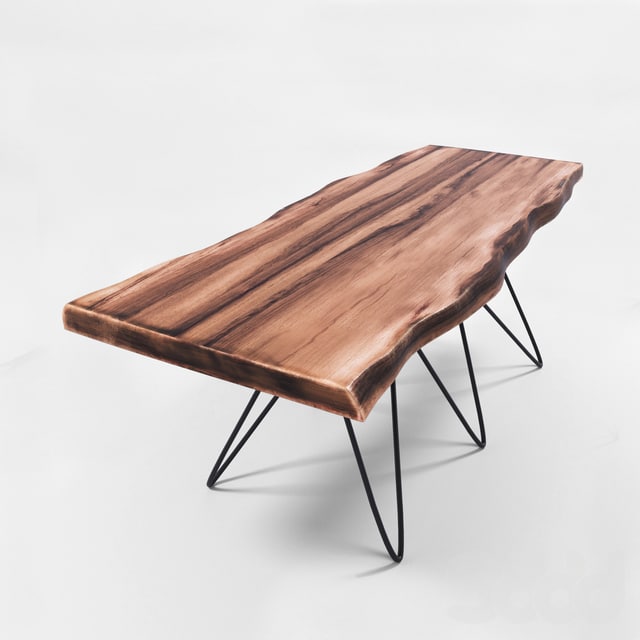 Solid wood table