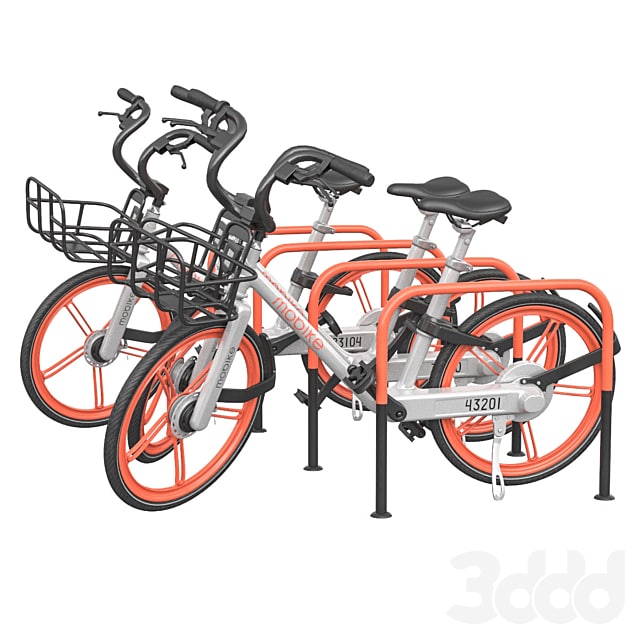 Bicycles in the parking area