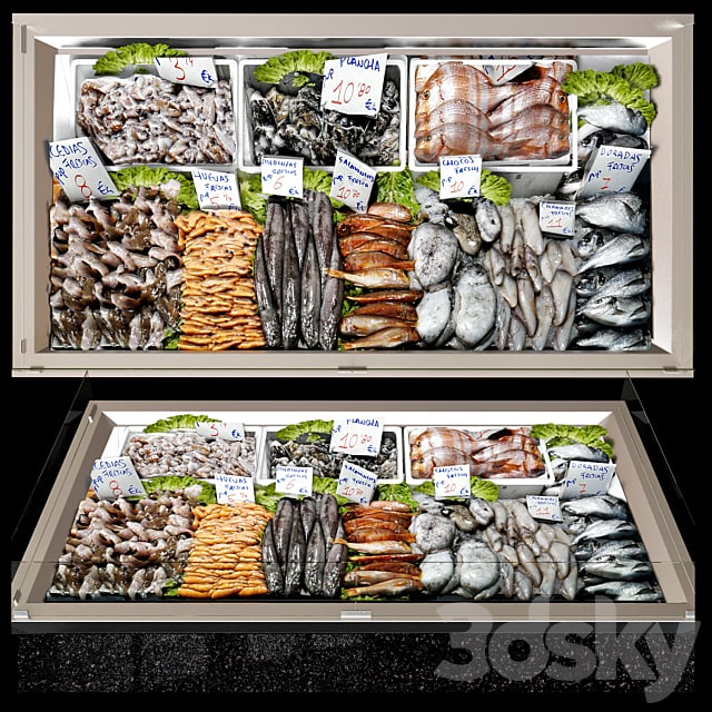 Seafood showcase 3 , , truck, , showcase, food,# sea, , , , , , , , , fish, , , , , , , , , restaurant