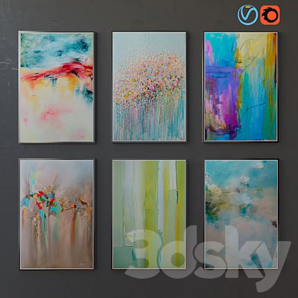 Collection of paintings, abstract art, part 6