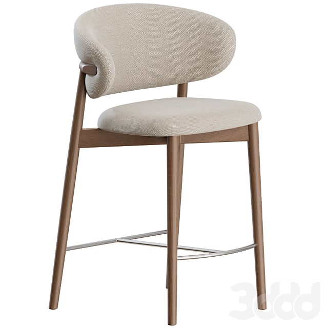 Oleandro Stool Wood by Calligaris