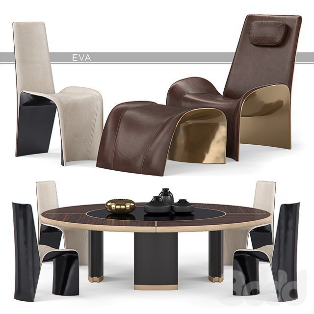 Giorgetti Eva Chairs and Gordon Table