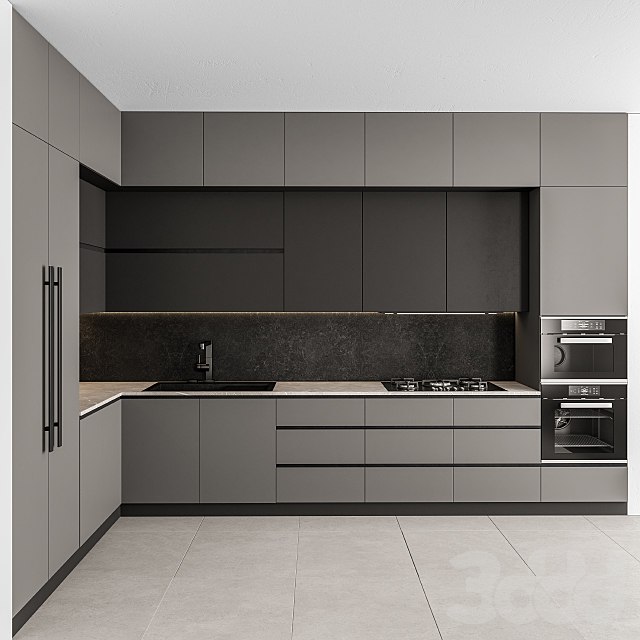 Kitchen Modern - Gray and Black 46