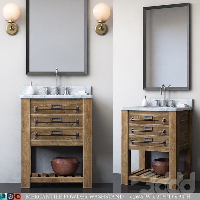 MERCANTILE POWDER WASHSTAND