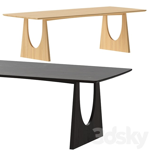 ETHNICRAFT Geometric Dining Table