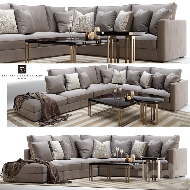 Henley modular sofa and side/coffee table the Sofa and chair company