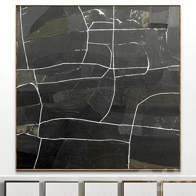 -Plaster two square photo frames 19-, , , , , , , , , ,