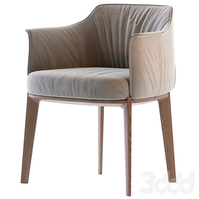 Poltrona Frau Archibald Fabric easy chair -marie