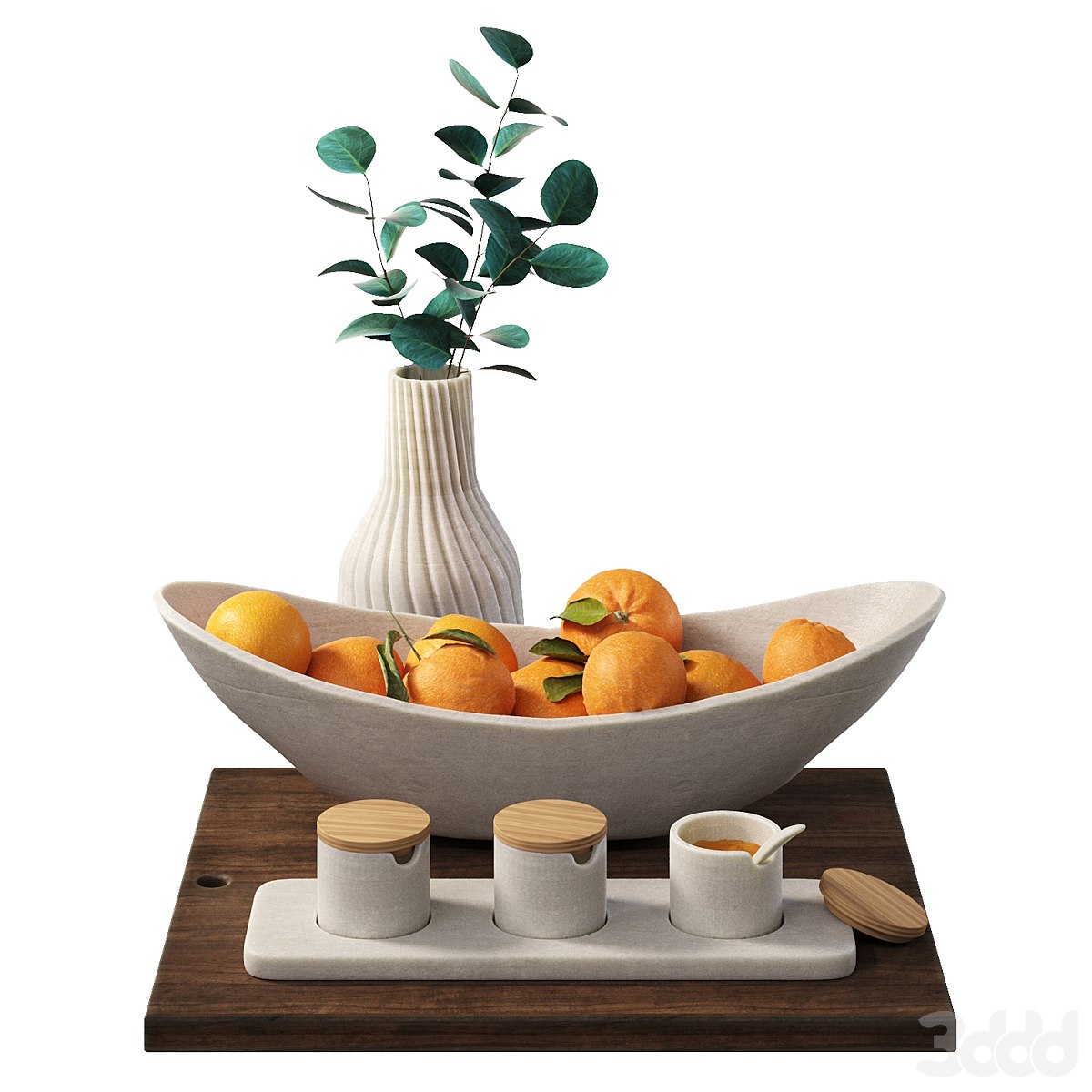 Декоративный набор для кухни с апельсинами