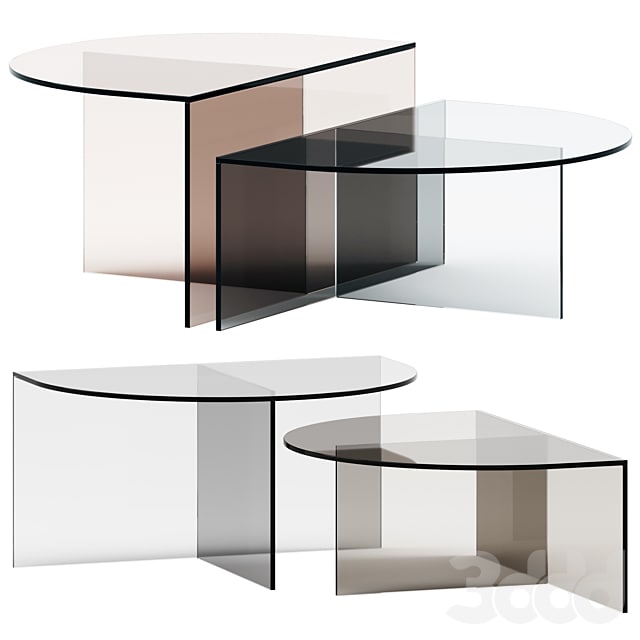 Botero Glass coffee table by NICOLINE