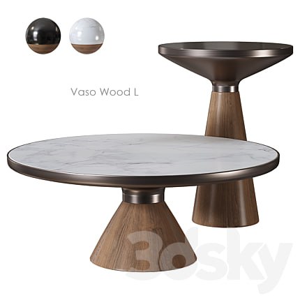 Vaso Wood L Coffee table from SKANDI FURNITURE