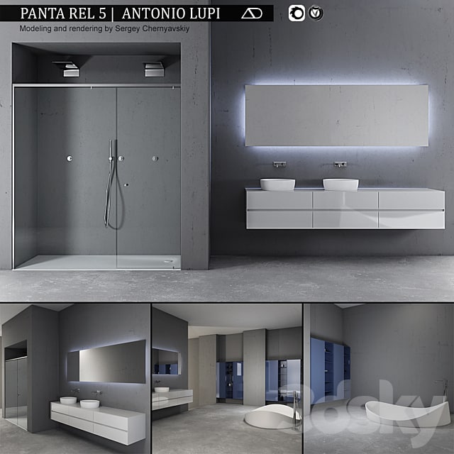 Bathroom furniture set Panta Rel 5 furniture