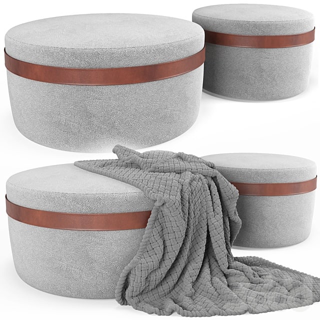 Pouf Jori Macaron , , , ,