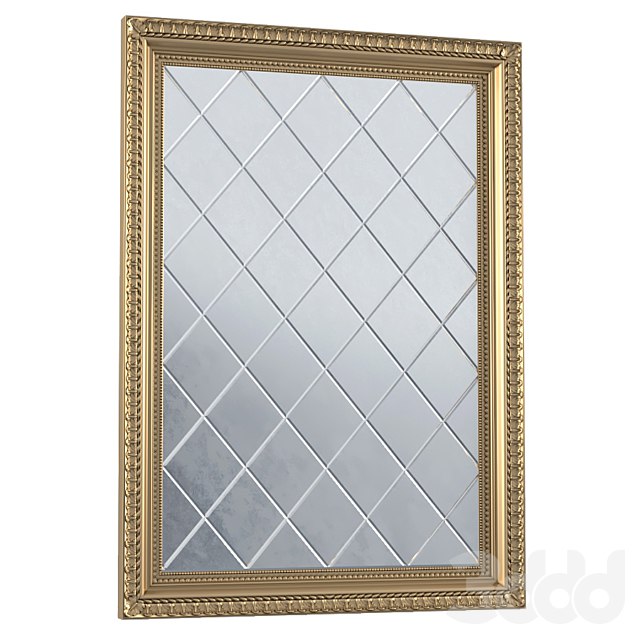Antique beveled mirror in classic frame. Beveled Accent Mirror