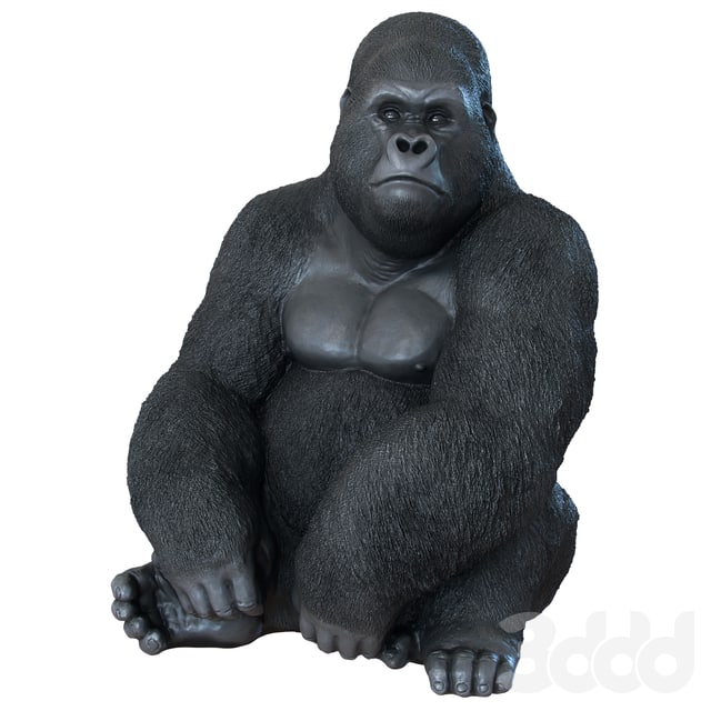 #**DECOR** Deco Figurine Monkey Gorilla Side XL
