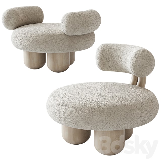 BLING BLING Chair and Ottoman , , , , ,