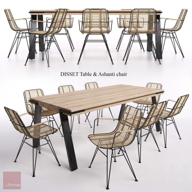 DISSET Table & Ashanti chair