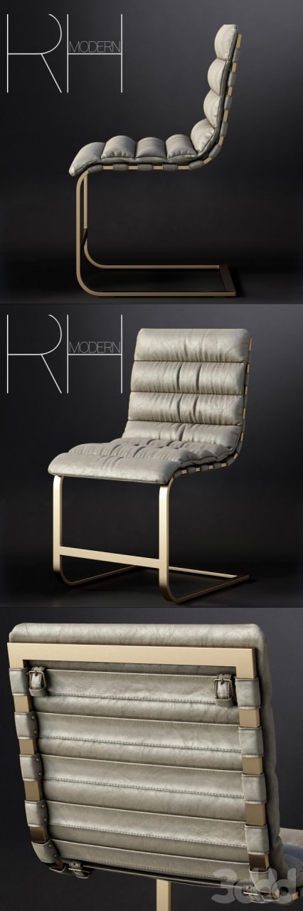 RH/ OVIEDO LEATHER SIDE CHAIR