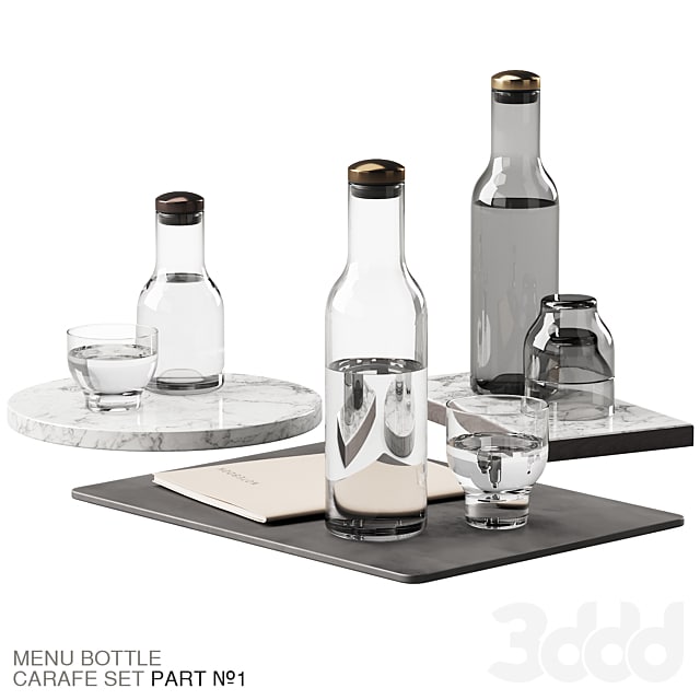 136 dishes decor set 09 MENU Bottle Carafe by Norm P01