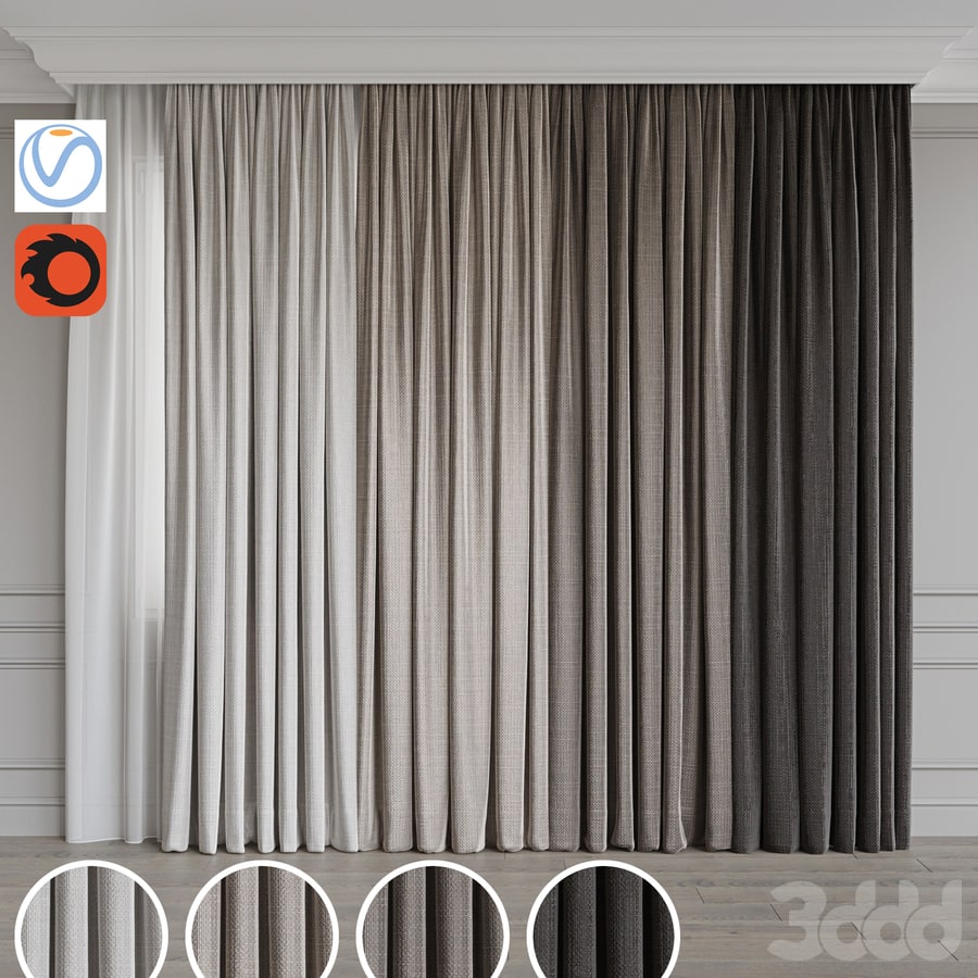 A set of curtains 75