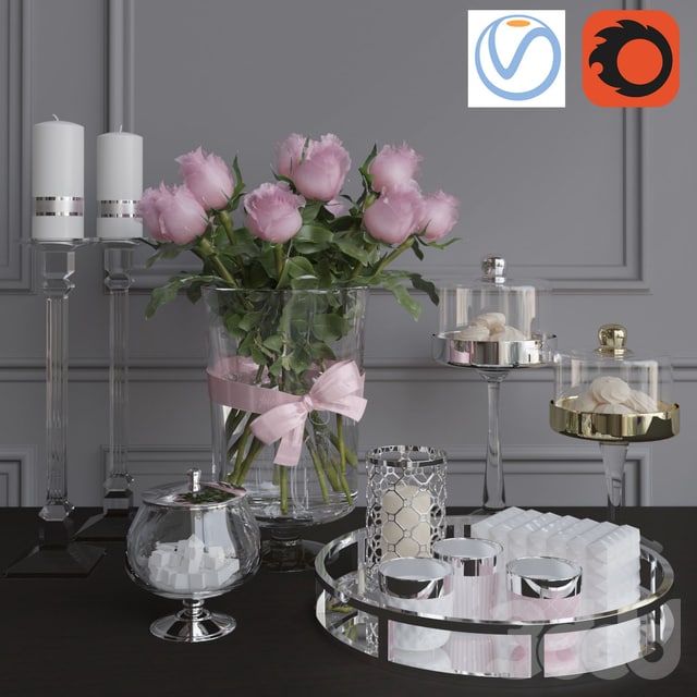 Decorative set 2 Vray + Corona