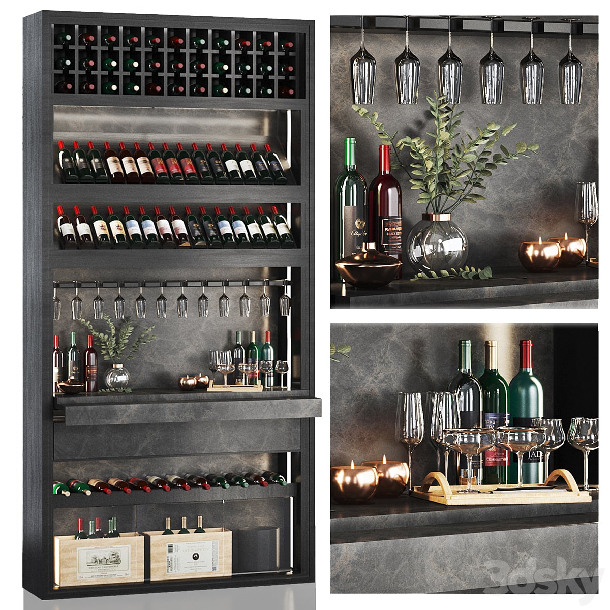 minibar- wine shelf