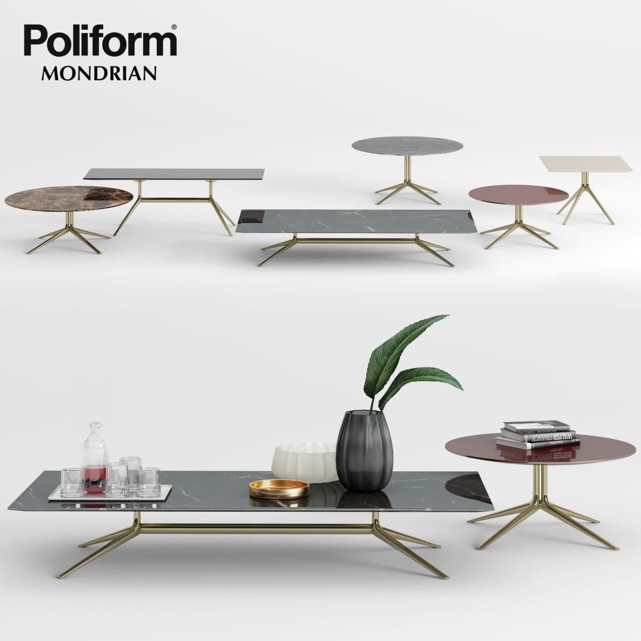 Coffee Table Poliform Mondrian