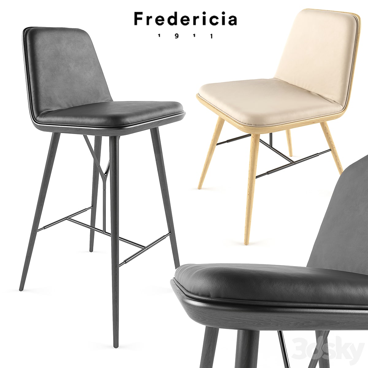 Spine Barstool &amp; chair