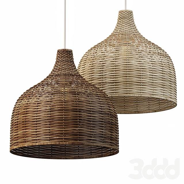Rattan Pendant 02
