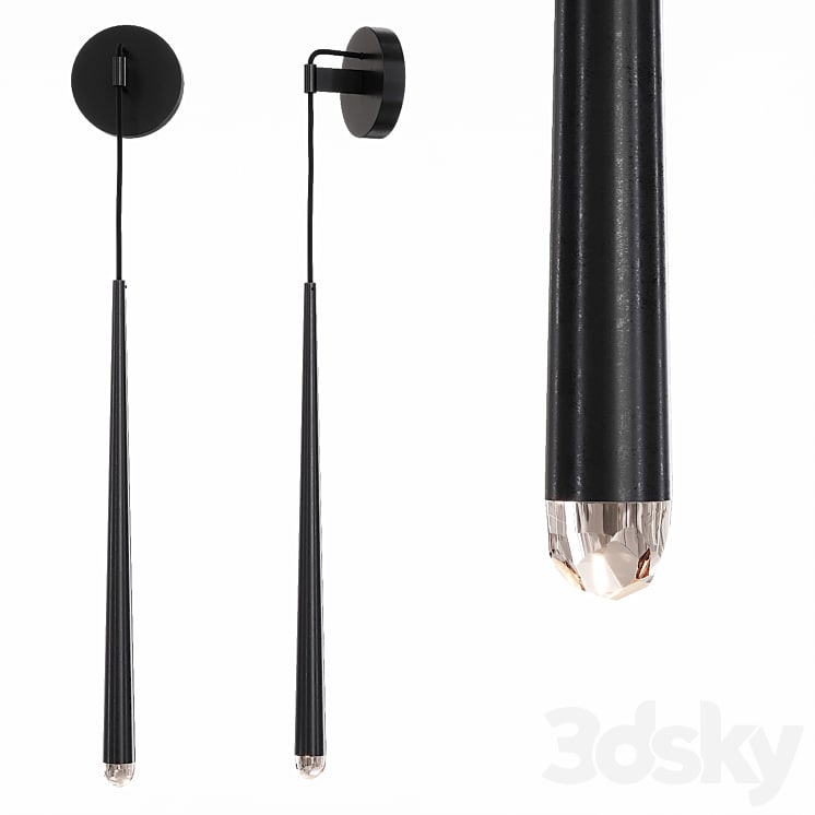 Restoration Hardware AQUITAINE GRAND SCONCE Black