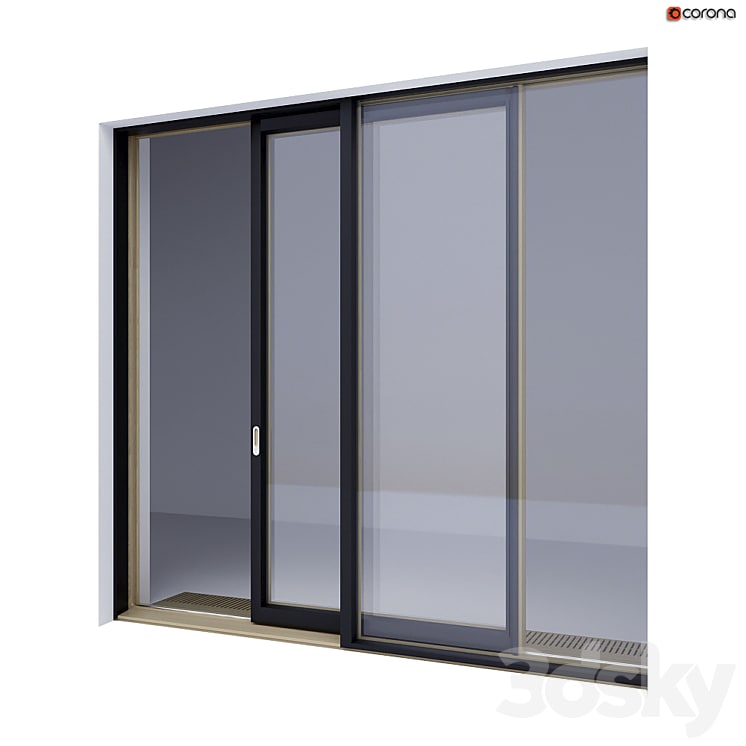 Wood-aluminum sliding stained-glass windows 4