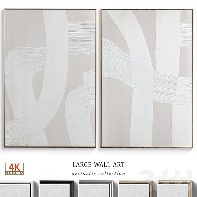 Abstract Textural Plaster Wall Art C-399