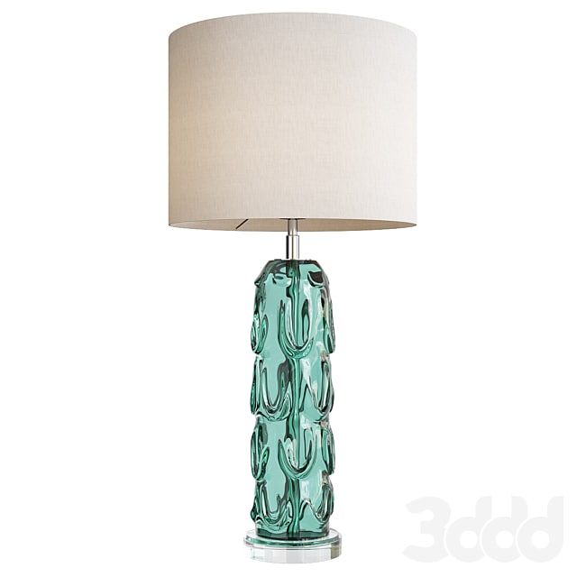 Aqua crystal vase table lamp liang and eimil gabor