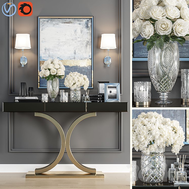 Crystal Vase Decoration set 05