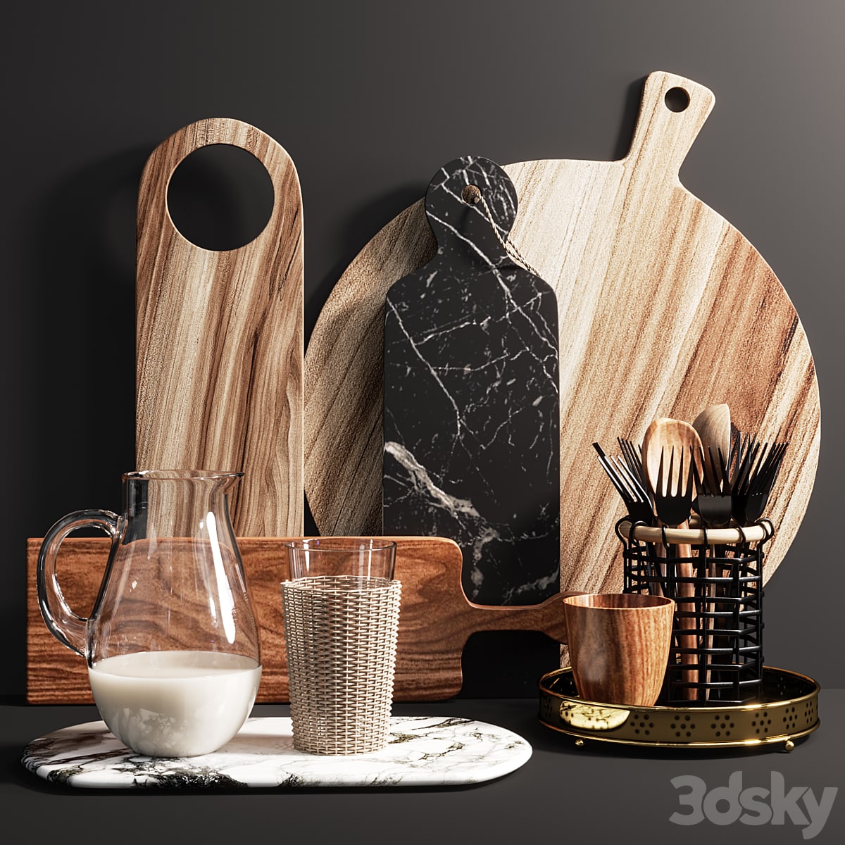 Decorative set for the kitchen