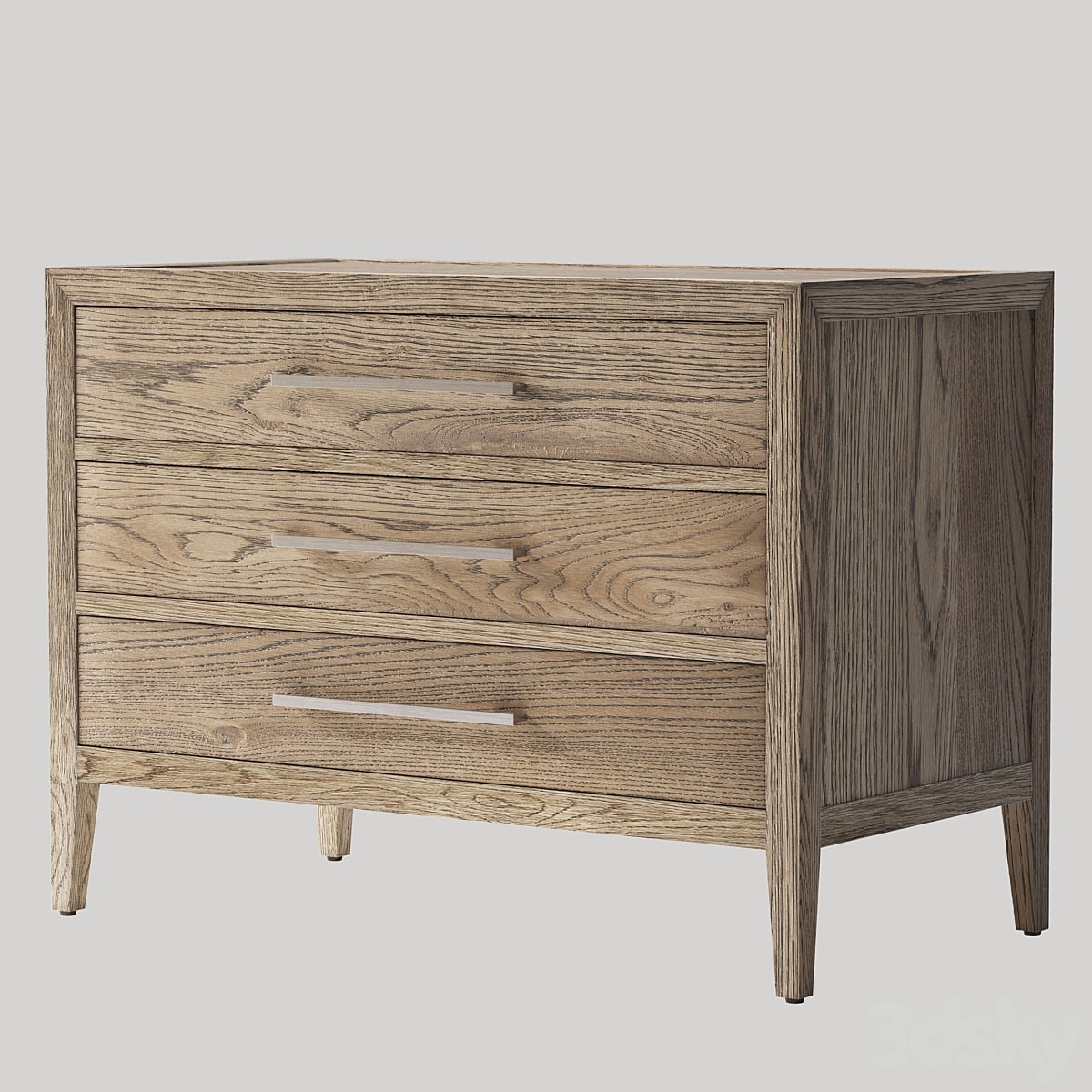 French Contemporary Closed Nightstand.