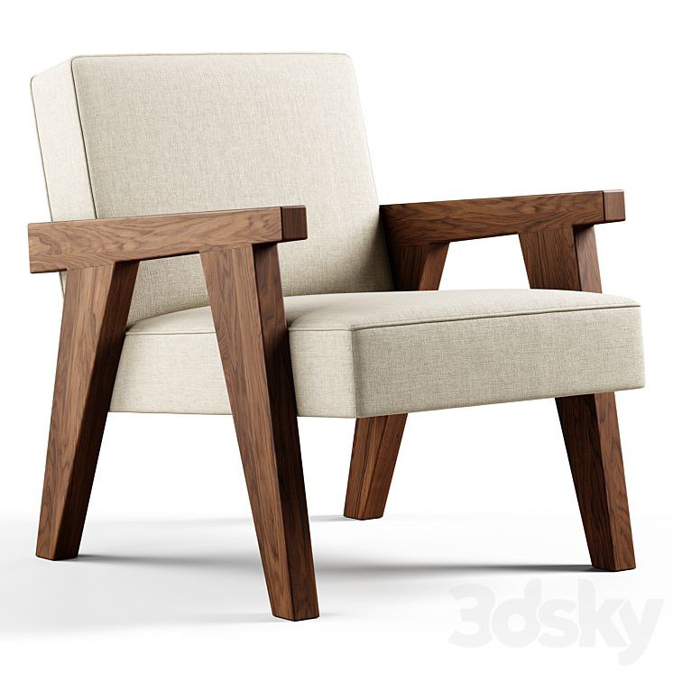 Zara Home - The walnut armchair with hemp upholstery