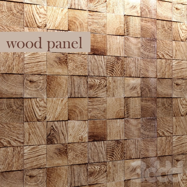 Panel of wood -design
