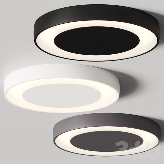 Modular Lighting Instruments Flat Moon Eclips Ceiling Lamps