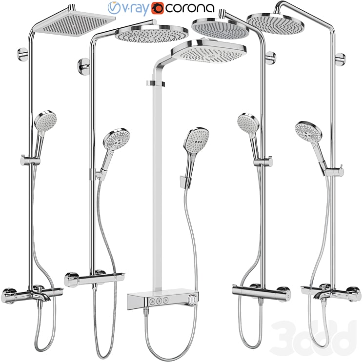 Shower systems Hansgrohe set 154