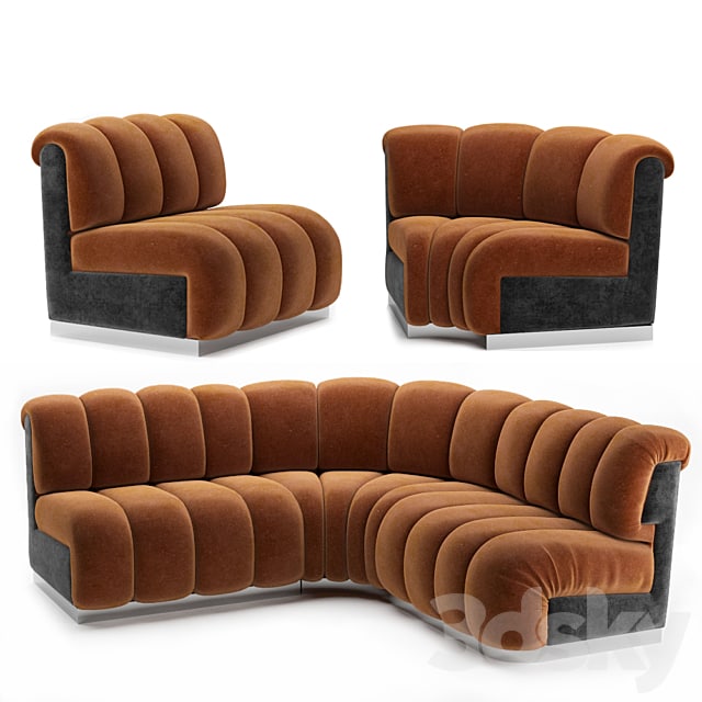 Restaurant modular sofa
