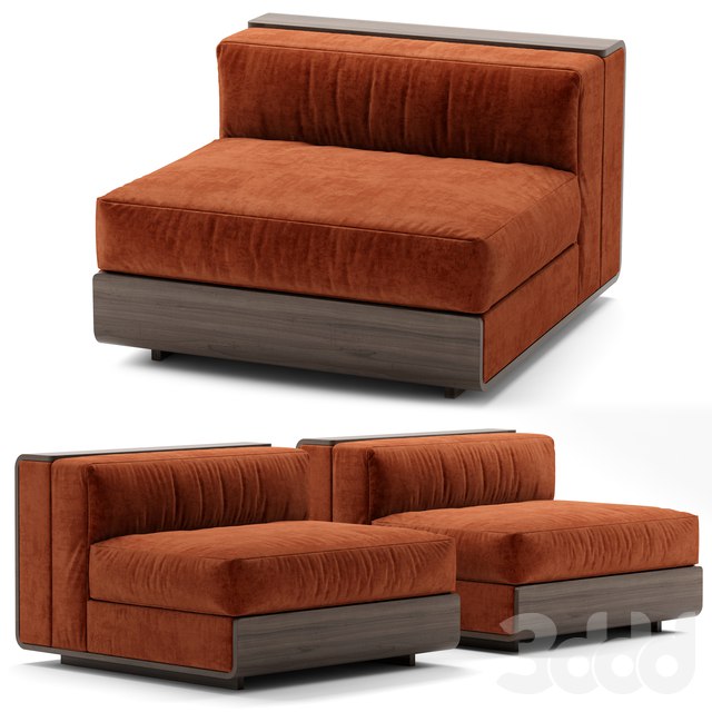 ACERBIS LIFE velvet sectional sofa