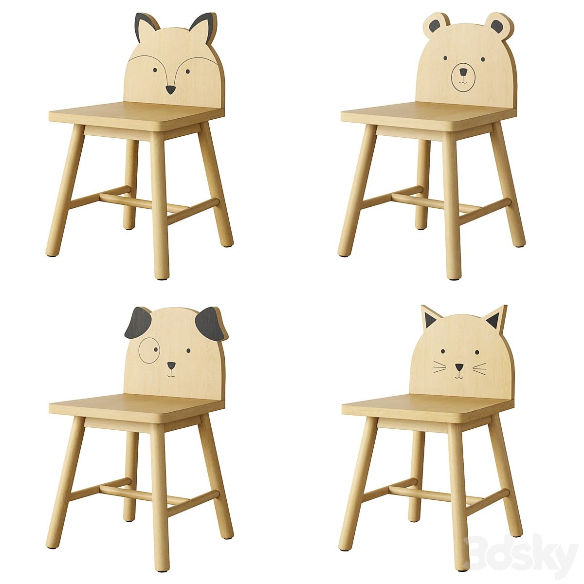 Crate and Barrel Animal Kids Chair