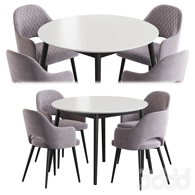 Linda table Leman chair Dining set