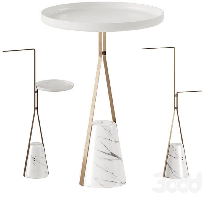 Antonio Lupi HALO table, towel holder