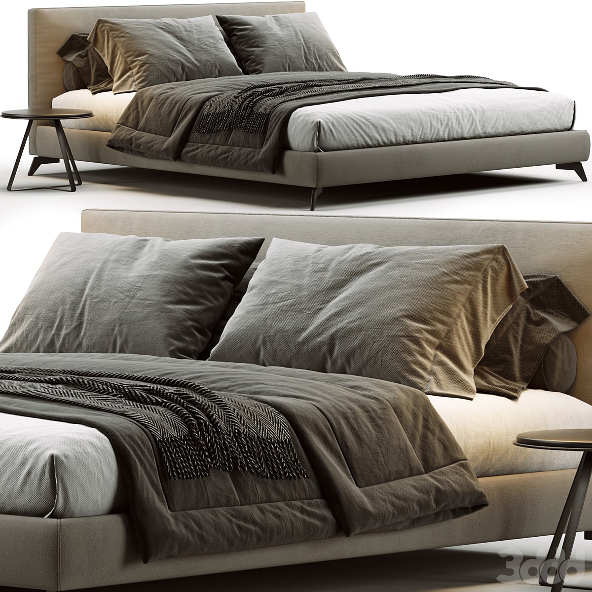 Meridiani Stone Up Bed