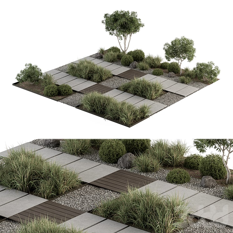 [AnnaSkoblova](https://t.me/AnnaSkoblova) Urban Furniture / Architecture Environment with Plants- Set 67