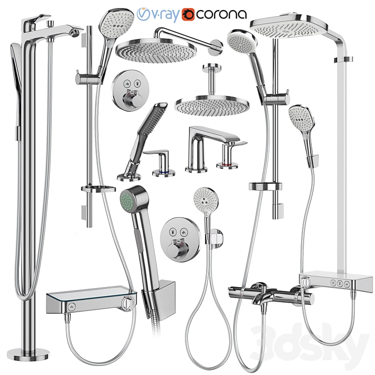 Hansgrohe set 173 mixers and shower systems